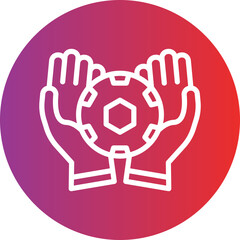 Obraz premium Goalie Icon Style