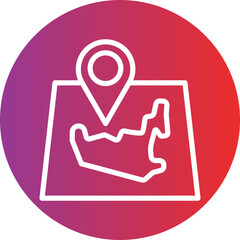 Dubai Location Icon Style