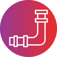 Gas Pipe Leak Icon Style
