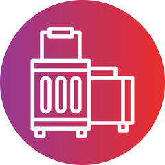 Travel Luggage Icon Style