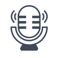 podcast microphone voice icon