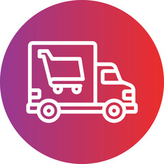 Groceries Delivery Icon Style