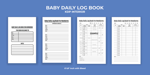 Baby Daily Log book KDP Interior