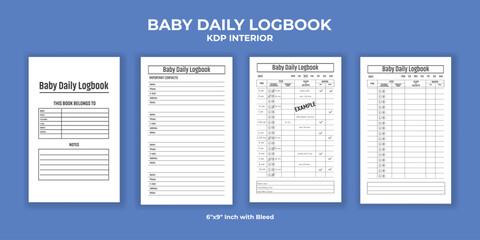 Baby Daily Logbook KDP Interior