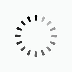 Buffering Icon. Wait, On Going. Processing, Delay Symbol - Vector.