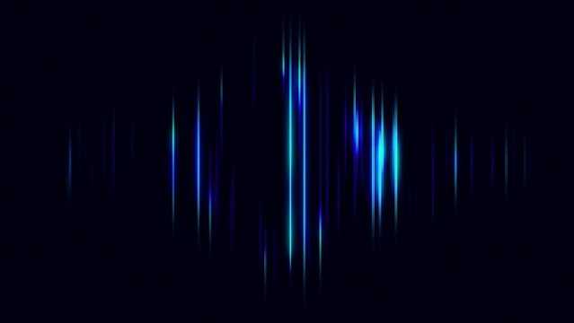neon light title background like sound equalizer