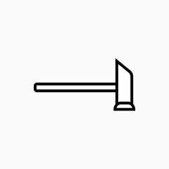 Hammer Icon. Carpentry Tools Symbol - Logo Vector.