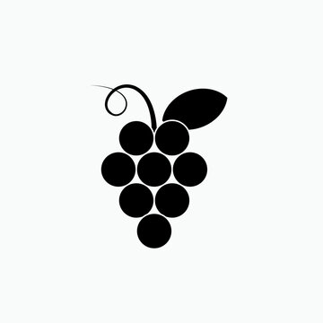 Grape Icon. Fruit Symbol - Vector. 