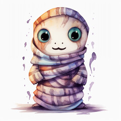 Obraz premium water color mummy halloween clipart 