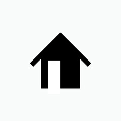 Home Icon. House, Residence Symbol - Vector.