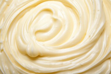 a close-up of a vanilla pudding swirl texture