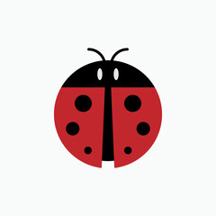 Ladybug Icon. Wildlife Vector. Animal Sign. An Insect Symbol. 