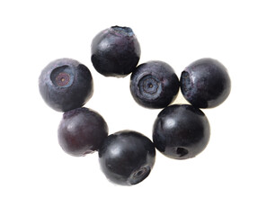 Blueberry berry isolated on white background. Close-up © schankz