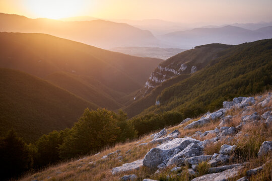 Autunno caldo nel Parco nazionale della Maiella - Vallone di Santo Spirito - Abruzzo - Italia