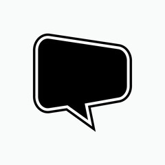 Bubble Speech Icon. Talk, Chat Illustration. Applied as Trendy Symbol for Design Elements, Websites, Presentation and Application - Vector.    