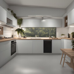 modern kitchen interior