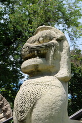 sandstone lion statue Phimai Korat Historical Park, Nakhon Ratchasima Province