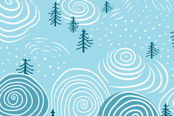 Fototapeta na wymiar Christmas winter seamless pattern background. Good for fashion fabrics, children’s clothing, T-shirts, postcards, email header, wallpaper, banner, posters, events, covers, advertising, and more.