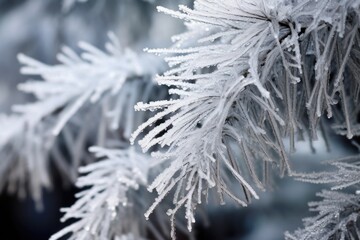 silver tinsel on a snow-flecked christmas tree