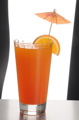 X on the beach Cocktail Mocktail group shot against a white background and garnished with the props