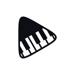 piano logo inside the play icon