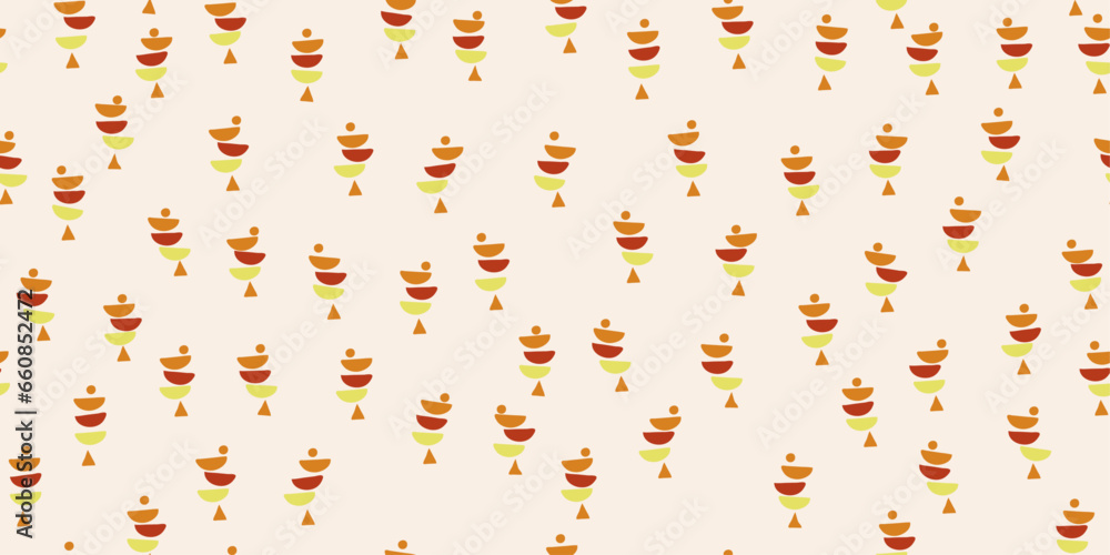 Poster wallpaper with an unusual composition of abstract figures. repeating abstraction on the wallpaper, b