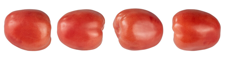 Tomatoes collection isolated on transparent  background 