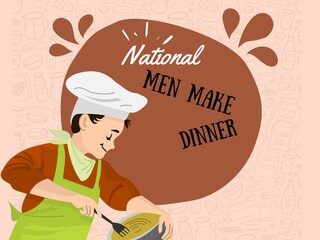 national men make dinner day