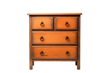 Chest of Drawers isolated on transparent background, Generative Ai