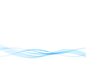 シンプルな青色のウェーブ背景