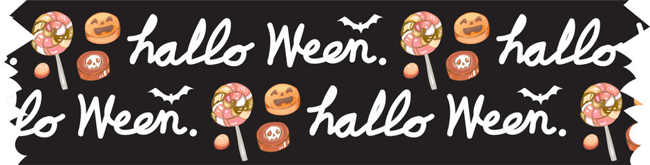 Obraz premium Halloween washi tape.