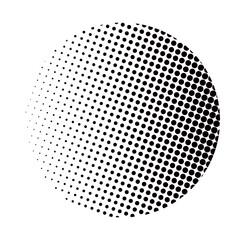 Halftone Dots Gradient Pattern