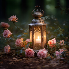 candle and roses rose, bouquet, flower, pink, wedding, flowers, candle, roses, love, decoration, bunch, isolated, nature