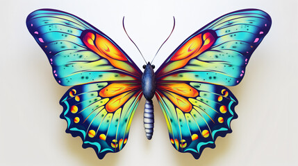 Image of beautiful colorful butterfly