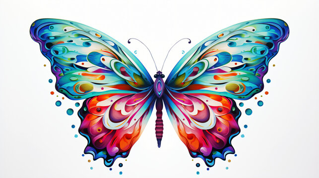 Image of beautiful colorful butterfly