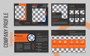Corporate company profile brochure template design Vector