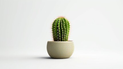 cactus tree on a white table with a pot, very good for room decoration or wall decoration