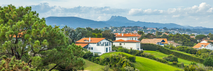 Rural basque architecture and surroundings of the French town of Saint-Jean-de-Luz