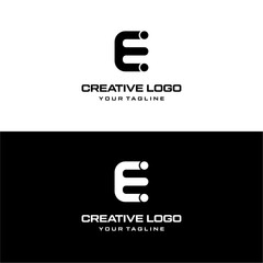 Creative letter e logo design vektor	