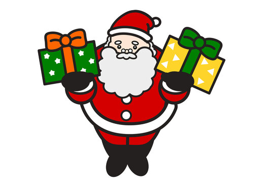 プレゼントを持つサンタクロース