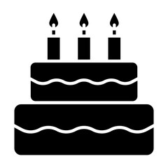 Cake Glyph Icon