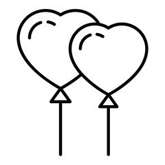 Balloon Outline Icon