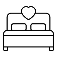Honeymoon Outline Icon