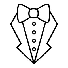 Wedding Dress Outline Icon