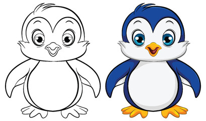 Cute Baby Penguin Cartoon