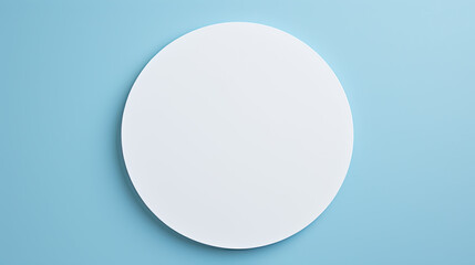 Round  blank square on a pastel background, mock up