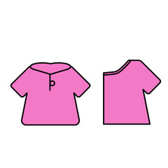 vector icon for small children's clothes for stock clothes