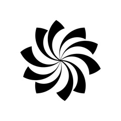 vector pinwheel logo for design and decoration