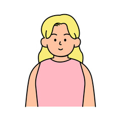 Female Avatars profile , office workers, hand-drawn icon style, character design, vector illustration.	
