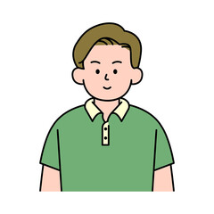 Male Avatars profile , office workers, hand-drawn icon style, character design, vector illustration.	
